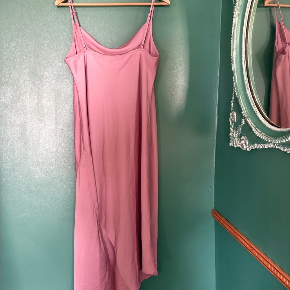 Karl Lagerfeld Paris Rose Pink Maxi Slip Dress - Picture 2 of 3